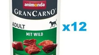 ANIMONDA GranCarno Adult set conserve caini 12x400g cu vanat