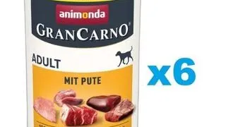ANIMONDA GranCarno Adult pachet conserve 6x400g curcan, pentru caini