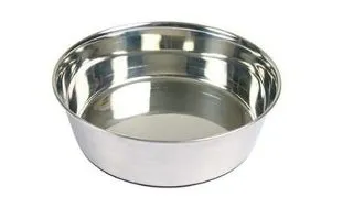 TRIXIE Bol pentru caine, din metal cu baza din cauciuc 0.5 l/14cm