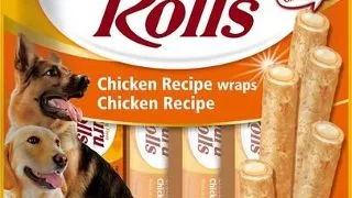 INABA Churu Rolls Chicken 8x12g rulou cu pui pentru caini