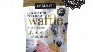 DR MALOU Waffle vafe liofilizate din carne de pui arome mixte 120 g