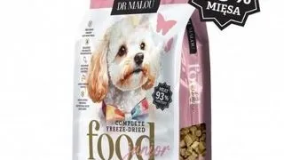 DR MALOU Puppies Hrana liofilizata rata cu lapte de capra si galbenus 1 kg hrana uscata pentru catei