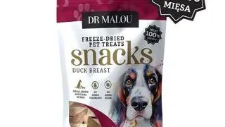 DR MALOU Cuburi din piept de rata 50 g recompense pentru caini 100% liofilizate
