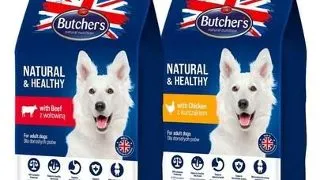 BUTCHER'S Natural&Healthy mancare caini arome mixte 2 x 10 kg pui si vita