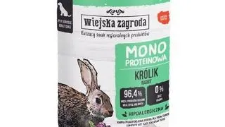 WIEJSKA ZAGRODA Hrana umeda monoproteica cu iepure pentru caini 400 g