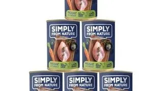 SIMPLY FROM NATURE Hrana umeda pentru caini, cu fazan si morcovi 6 x 400 g