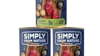 SIMPLY FROM NATURE Hrana umeda pentru caini, carne de capra si cartofi 3 x 400 g
