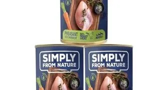 SIMPLY FROM NATURE Hrana umeda pentru caini, cu fazan si morcovi 3 x 400 g