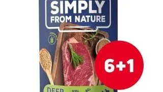 SIMPLY FROM NATURE hrana umeda caini 6 x 400 g + 1 GRATIS vanat si hrisca