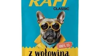 RAFI Classic hrana umeda cu vita pentru caini 400g