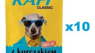 RAFI Classic plicuri cu pui hrana pentru caini 10x400g