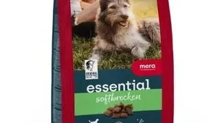 Hrana semi-umeda caini adulti moale MERA Essential Soft Brocken 12,5 kg usor de mestecat