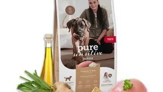 Hrana catei sensibili MERA Pure Sensitive Junior 4 kg curcan & orez digestie usoara si crestere sanatoasa