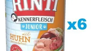 RINTI Kennerfleish Junior Chicken 6x800 g caine junior, cu pui