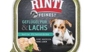 RINTI Feinest Poultry Pure&amp;Salmon tavita pui si somon pentru caini 150 g