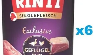 RINTI Singlefleisch Exclusive Poultry Pure 6x800 g conserva caine, cu pasare
