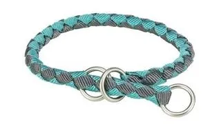 Zgarda caini pui reglabila XS TRIXIE Cavo 25–31 cm aqua/grafit