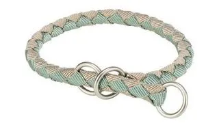 Zgarda caini pui reglabila confort TRIXIE Cavo XS–S: 25–31 cm/o 12 mm salvie/nisip