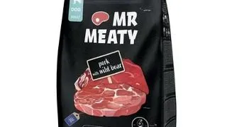 Hrana uscata caini talie mare porc si mistret XL MR MEATY 3kg