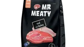 Hrana uscata caini adulti digestie sensibila vitel si curcan MR MEATY 3kg