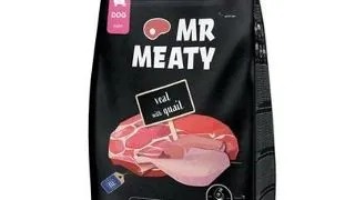 Hrana uscata catei talie mica XS vitel si prepelita MR MEATY Puppies 3kg