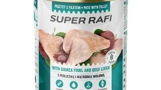 Hrana umeda caini pate RAFI Super 800 g prepelita si ficat de vita