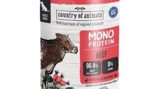 COUNTRY OF ANIMALS hrana umeda monoproteica cu vita pentru caini 400 g