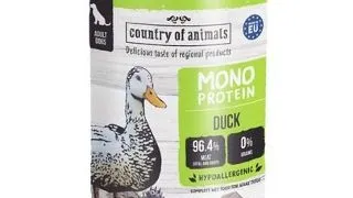 COUNTRY OF ANIMALS hrana umeda monoproteica cu rata pentru caini 400 g