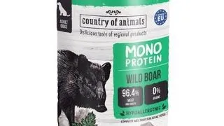 COUNTRY OF ANIMALS hrana umeda monoproteica cu mistret pentru caini 400 g