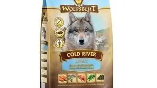 WOLFSBLUT Cold River Adult hrana pentru caini cu pastrav si cartofi dulci 12,5 kg
