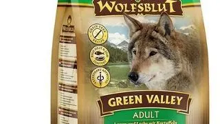 Hrana pentru caini WOLFSBLUT Green Valley Adult 12,5 kg miel, somon si legume