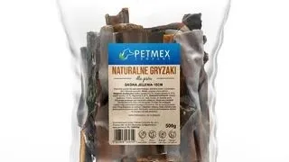 Piele de cerb caini naturala pentru ros igiena dentara PETMEX 500 g