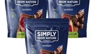 SIMPLY FROM NATURE Recompense pentru caini, carnaciori cu mistret 3 x 300 g