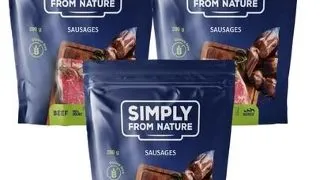 SIMPLY FROM NATURE Carnaciori recompense pentru caini, cu vita 3 x 200 g