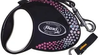 FLEXI Glam S Petite Composition Lesa neagra cu banda 3 m decorat cu Swarovski