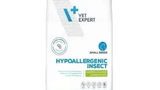 VET EXPERT Veterinary Diet Hypoallergenic Small Breed Insect 8 kg pentru caini cu intolerante alimentare