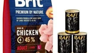 BRIT Premium By Nature Adult Large L 15 kg + 6x1240 g in sos