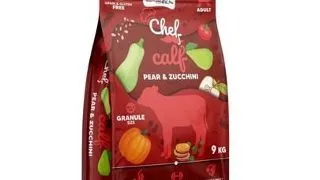 SYTA MICHA Chef Hrana uscata pentru caini cu vitel, para si dovlecel 9 kg