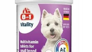 8IN1 Vitality Multivitamin 70 tablete pentru caini adulti de talie mica