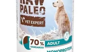 RAW PALEO Monoprotein Adult cu cangur 400 g hrana umeda pentru caini