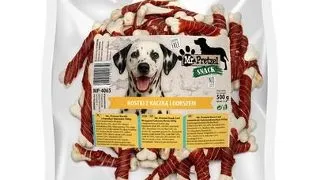 MR. PRETZEL Cuburi cu rata si cod 500 g recompense pentru caini