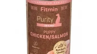 FITMIN Purity Puppy cu pui si somon 400 g hrana umeda pentru catei
