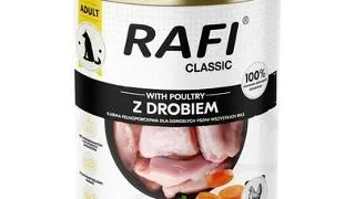 RAFI Classic cu pui 800 g hrana umeda pentru caini adulti