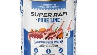 SUPER RAFI Pure Line miel si cartofi dulci 800 g hrana caini adulti