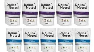 DOLINA NOTECI Premium Mix pastrav si iepure 20x500 g hrana umeda pentru caini adulti