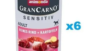 ANIMONDA Grancarno Sensitive Hrana umeda cu vita si cartofi pentru caini sensibili 6x400 g