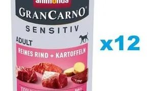ANIMONDA Grancarno Sensitive Mancare caini sensibili, cu vita si cartofi 12x400 g