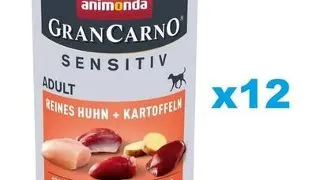 ANIMONDA Grancarno Sensitive Pachet hrana caini sensibili, cu pui si cartofi 12x400 g