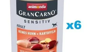 ANIMONDA Grancarno Sensitive Conserve caini adulti sensibili, cu pui si cartofi 6x800 g