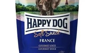 HAPPY DOG Soft Snack France, gustari pentru caini, cu rata Gourmet, 100 g